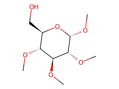 alpha-D-Glucopyranoside, methyl 2,3,4-tri-O-methyl- structure