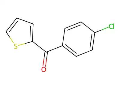 (4-Chlorophenyl)(thiophen-2-yl)methanone structure