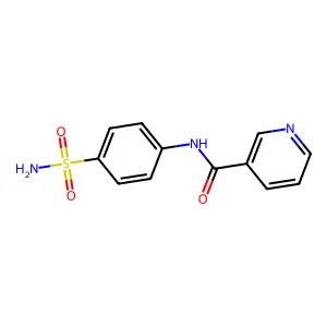 N-[4-(Aminosulfonyl)phenyl]-3-pyridinecarboxamide structure