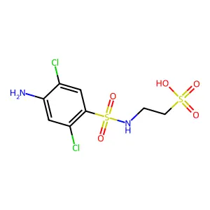 Ethanesulfonic acid, 2-[[(4-amino-2,5-dichlorophenyl)sulfonyl]amino]- structure