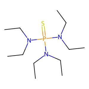 Phosphorothioic triamide, hexaethyl- structure