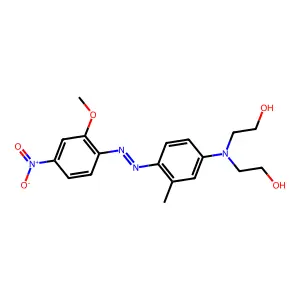 Ethanol, 2,2'-((4-((2-methoxy-4-nitrophenyl)azo)-3-methylphenyl)imino)bis- structure