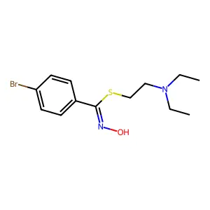 2-(Diethylamino)ethyl 4-bromo-N-hydroxybenzenecarboximidothioate structure