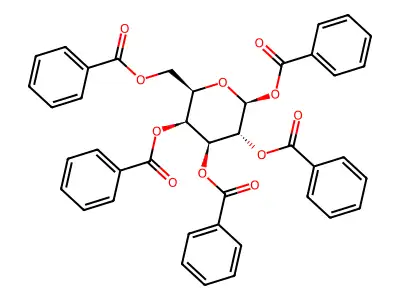 [3,4,5,6-Tetrakis(phenylcarbonyloxy)oxan-2-yl]methyl benzoate structure