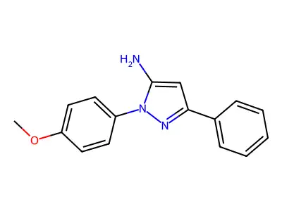 1-(4-Methoxyphenyl)-3-phenyl-1H-pyrazol-5-ylamine structure