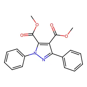 dimethyl 1,3-diphenyl-1H-pyrazole-4,5-dicarboxylate structure
