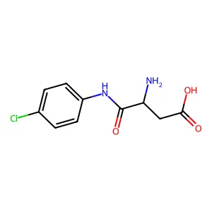 Butanoic acid, 3-amino-4-[(4-chlorophenyl)amino]-4-oxo-, (S)- structure