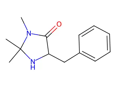 5-Benzyl-2,2,3-trimethylimidazolidin-4-one structure