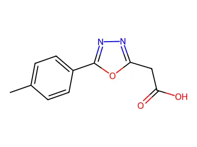 5-(4-Methylphenyl)-1,3,4-oxadiazole-2-acetic Acid structure