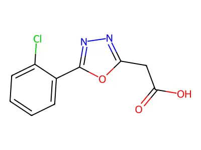 2-[5-(2-chlorophenyl)-1,3,4-oxadiazol-2-yl]acetic Acid structure