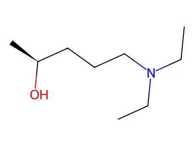 (2S)-5-(diethylamino)pentan-2-ol structure