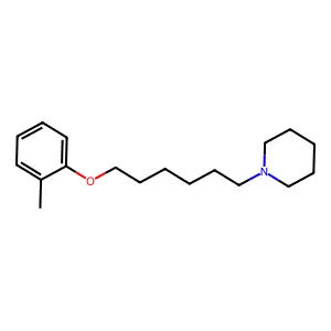 1-[6-(2-Methylphenoxy)hexyl]piperidine structure