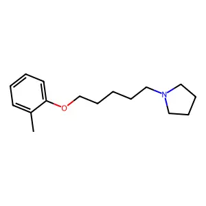1-[5-(2-Methylphenoxy)pentyl]pyrrolidine structure
