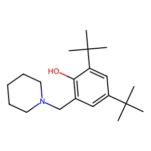 2,4-Di-tert-butyl-6-(1-piperidinylmethyl)phenol structure