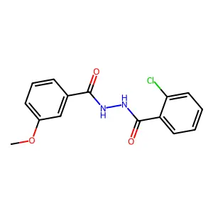 2-chloro-N'-(3-methoxybenzoyl)benzohydrazide structure