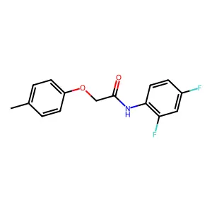 N-(2,4-difluorophenyl)-2-(4-methylphenoxy)acetamide structure