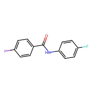 N-(4-fluorophenyl)-4-iodobenzamide structure