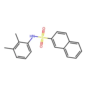 N-(2,3-dimethylphenyl)naphthalene-2-sulfonamide structure