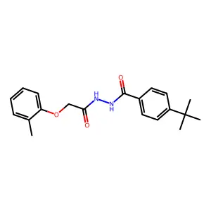 N'-(4-tert-butylbenzoyl)-2-(2-methylphenoxy)acetohydrazide structure