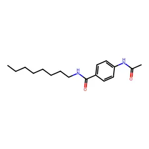 4-acetamido-N-octylbenzamide structure
