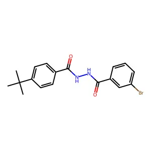 3-bromo-N'-(4-tert-butylbenzoyl)benzohydrazide structure