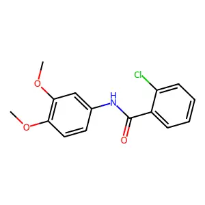 2-chloro-N-(3,4-dimethoxyphenyl)benzamide structure