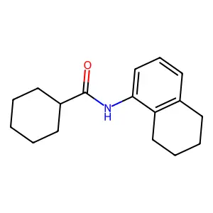 N-(5,6,7,8-tetrahydronaphthalen-1-yl)cyclohexanecarboxamide structure