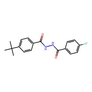 4-tert-butyl-N'-[(4-fluorophenyl)carbonyl]benzohydrazide structure