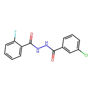 N'-(3-chlorobenzoyl)-2-fluorobenzohydrazide structure