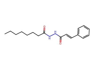 N'-[(E)-3-phenylprop-2-enoyl]octanehydrazide structure