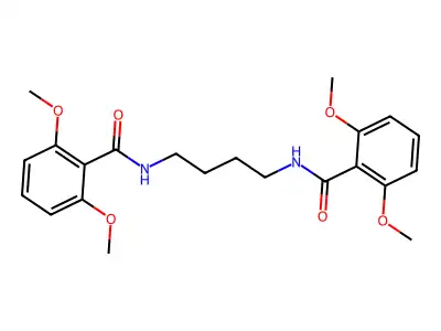N-[4-[(2,6-dimethoxybenzoyl)amino]butyl]-2,6-dimethoxybenzamide structure