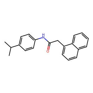 2-naphthalen-1-yl-N-(4-propan-2-ylphenyl)acetamide structure