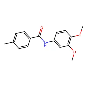 4-bromo-N-(3,4-dimethoxyphenyl)benzamide structure