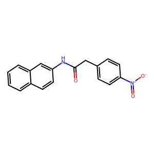 N-naphthalen-2-yl-2-(4-nitrophenyl)acetamide structure