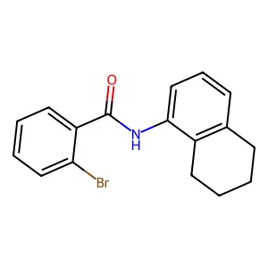2-bromo-N-(5,6,7,8-tetrahydronaphthalen-1-yl)benzamide structure