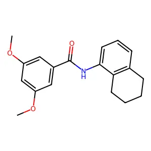 3,5-dimethoxy-N-(5,6,7,8-tetrahydronaphthalen-1-yl)benzamide structure