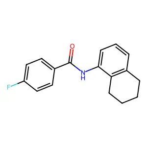 4-fluoro-N-(5,6,7,8-tetrahydronaphthalen-1-yl)benzamide structure