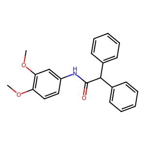 N-(3,4-dimethoxyphenyl)-2,2-diphenylacetamide structure