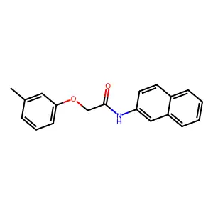 2-(3-methylphenoxy)-N-naphthalen-2-ylacetamide structure