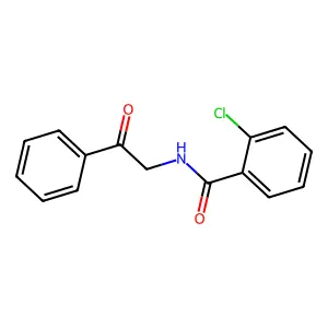 2-chloro-N-(2-oxo-2-phenylethyl)benzamide structure