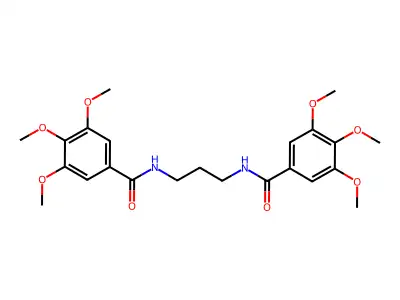 3,4,5-trimethoxy-N-[3-[(3,4,5-trimethoxybenzoyl)amino]propyl]benzamide structure