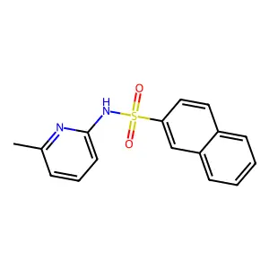 N-(6-methylpyridin-2-yl)naphthalene-2-sulfonamide structure
