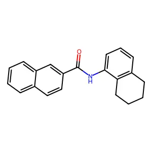 N-(5,6,7,8-tetrahydronaphthalen-1-yl)naphthalene-2-carboxamide structure