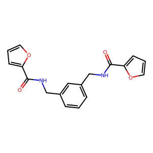 N,N'-(1,3-Phenylenebis(methylene))bis(furan-2-carboxamide) structure