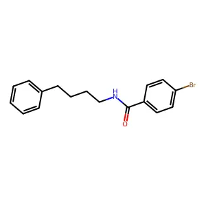4-bromo-N-(4-phenylbutyl)benzamide structure