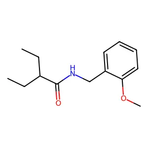 2-ethyl-N-(2-methoxybenzyl)butanamide structure