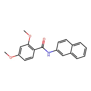 2,4-dimethoxy-N-naphthalen-2-yl-benzamide structure
