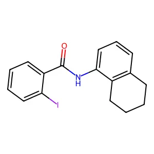 2-iodo-N-(5,6,7,8-tetrahydronaphthalen-1-yl)benzamide structure