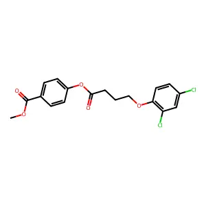 4-(Methoxycarbonyl)phenyl 4-(2,4-dichlorophenoxy)butanoate structure