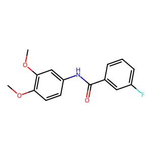 N-(3,4-二甲氧基苯基)-3-氟苯甲酰胺 structure
